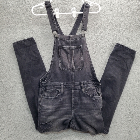 American Eagle Outfitters Denim - American Eagle Tomgirl Overalls Womens Size Small Black